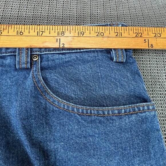 Duluth Trading Mens 44x30 Blue Relaxed Fit Denim Jeans - Picture 6 of 8